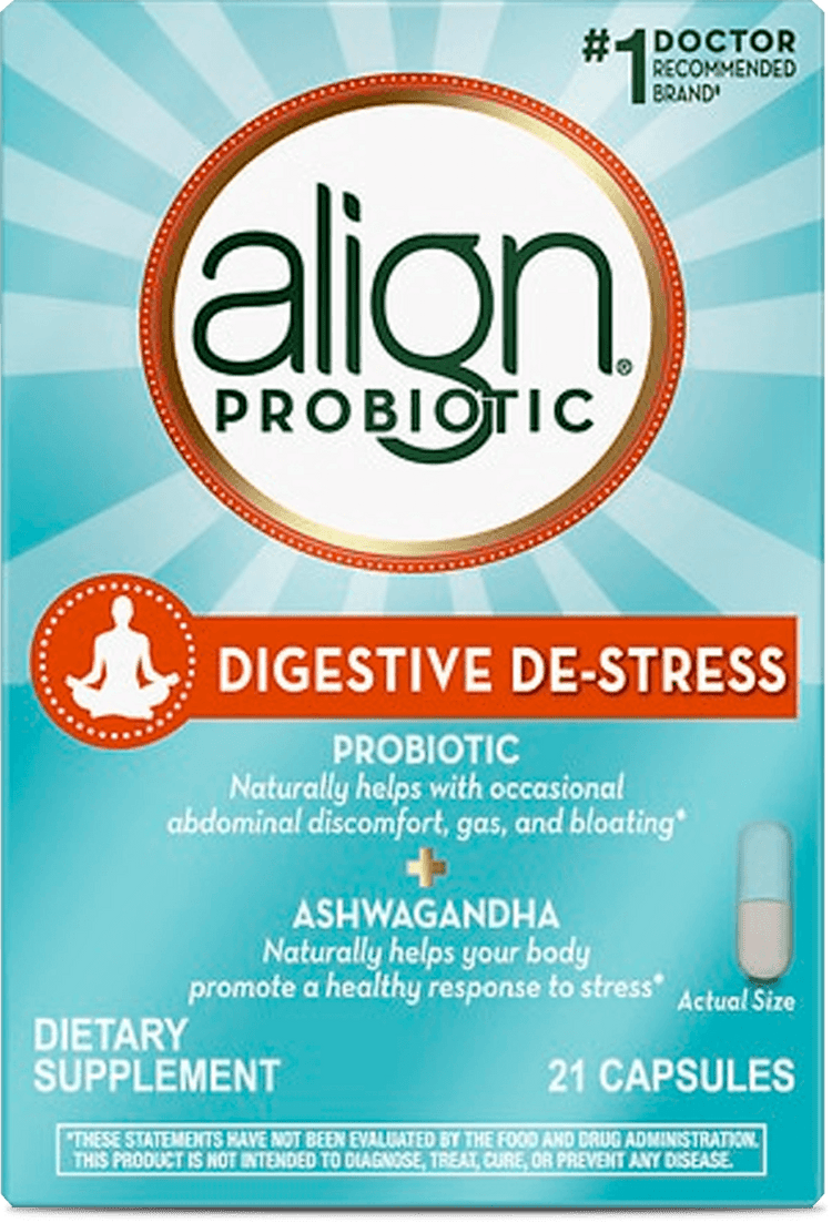 Align Probiotic Digestive De-Stress With Ahwagandha 21ct - E-pharma Inc