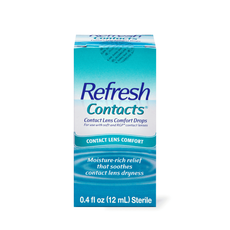 Refresh Contacts Contact Lens Comfort Drops, 0.4 fl oz (12mL) Sterile - E-pharma Inc