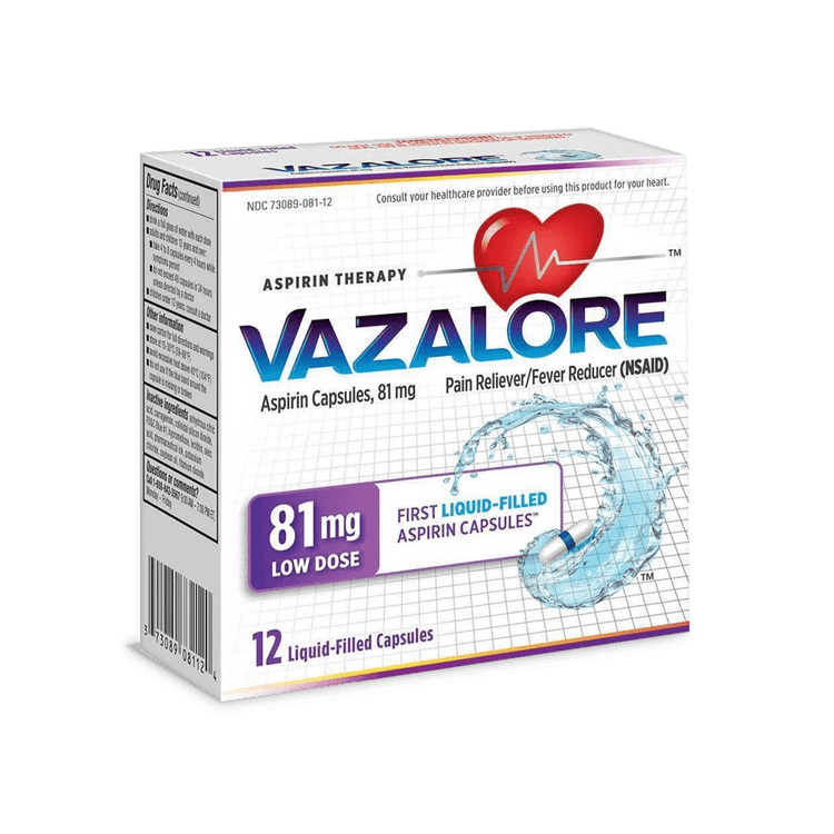 Vazalore Aspirin Therapy 81 ML 12 Ct - E-pharma Inc