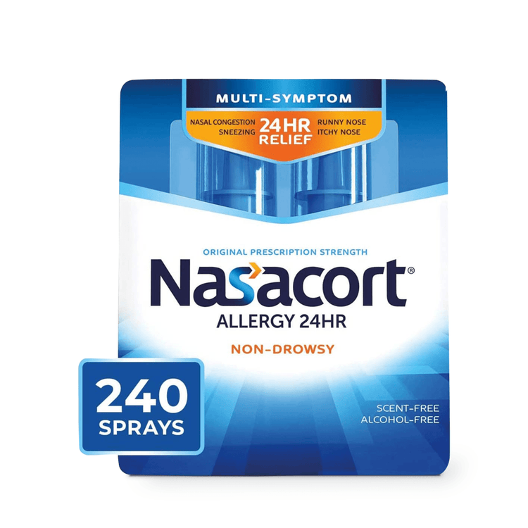 24 Hour Allergy Spray 240 Sprays 0.57fl oz x 2 pack - E-pharma Inc