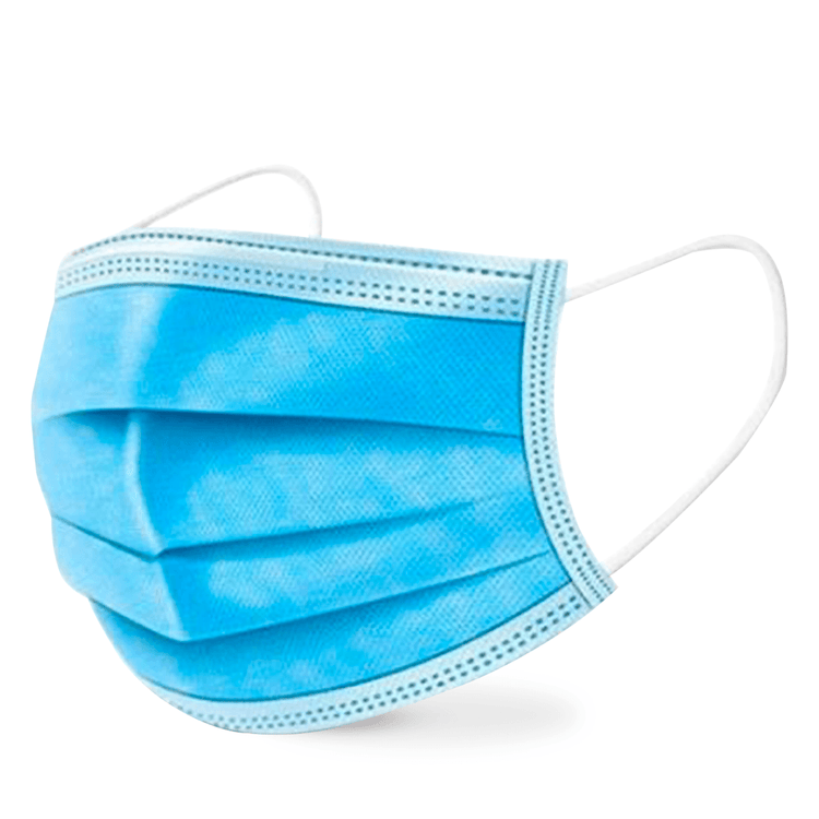 50 Disposable Face Masks, 3-ply Breathable Dust Protection Masks, Elastic Ear Loop Filter Mask - E-pharma Inc