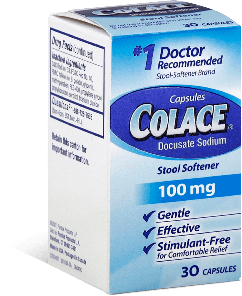 Colace Regular Strength Stool Softener 30ct - E-pharma Inc