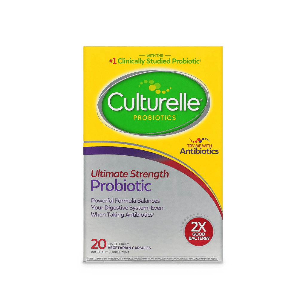 Culturelle Ultimate Strength Probiotic, 20 Billion CFUs, Capsules - 20 Ct - E-pharma Inc