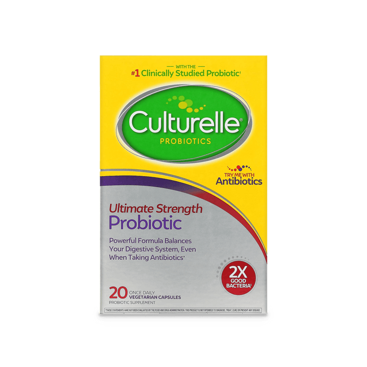 Culturelle Ultimate Strength Probiotic, 20 Billion CFUs, Capsules - 20 Ct - E-pharma Inc