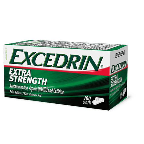 Excedrin Extra Strength Pain Reliever and Headache Medicine Caplets, 100 Count - E-pharma Inc