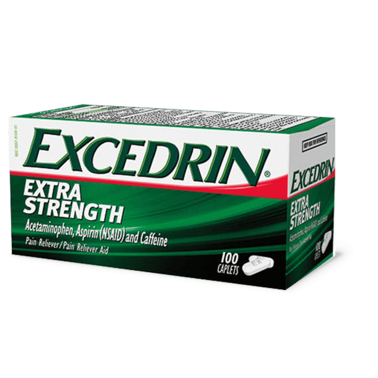 Excedrin Extra Strength Pain Reliever and Headache Medicine Caplets, 100 Count - E-pharma Inc