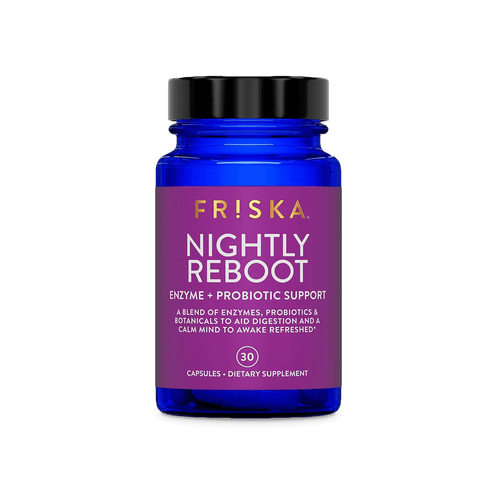 FRISKA, Enzyme + Probiotic Support, Nightly Reboot 30 Ct - E-pharma Inc