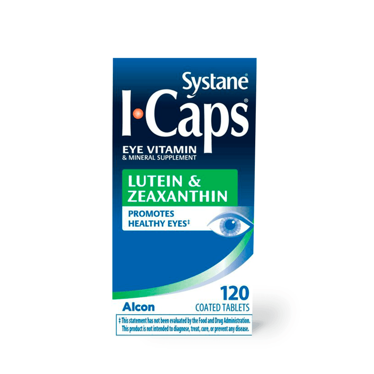 I-Caps Lutein and Zeaxanthin Eye Vitamin Coated Tablets, 120 ct - E-pharma Inc