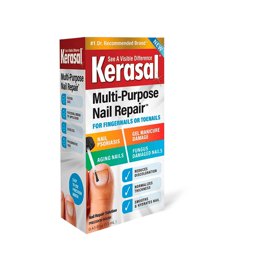 Kerasal Multi-Purpose Nail Repair, Nail Solution for Discolored and Damaged Nail 0.43 fl oz - E-pharma Inc