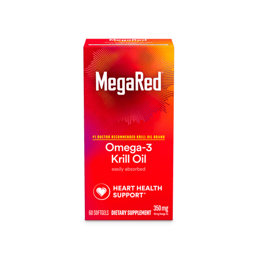 MegaRed Omega-3 Krill Oil 350 Mg Fatty Acids EPA & DHA - 60 Ct - E-pharma Inc