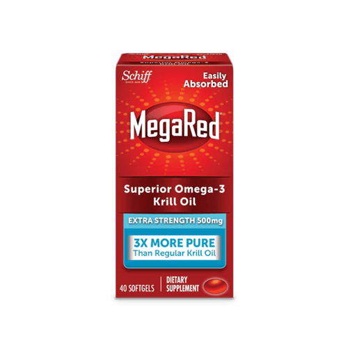 MegaRed Omega-3 Krill Oil Extra Strength 500mg - 40 Ct - E-pharma Inc