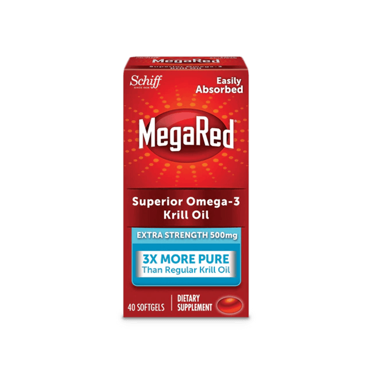 MegaRed Omega-3 Krill Oil Extra Strength 500mg - 40 Ct - E-pharma Inc