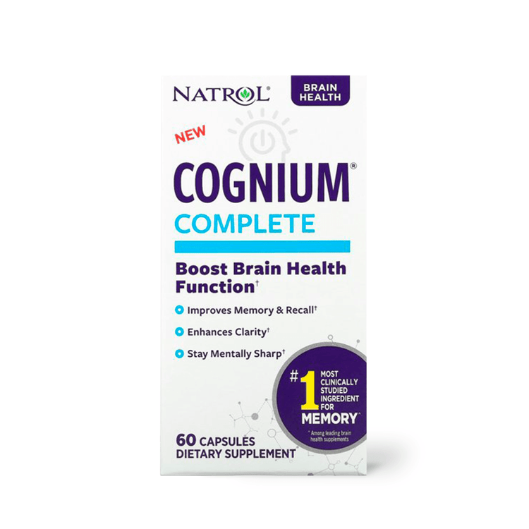 Natrol Cognium Complete, Brain Health, 100 mg, Capsules, 60 ct - E-pharma Inc