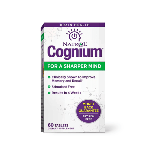 Natrol Cognium Tablets, Brain Health, Keeps Memory Strong - 60 Ct - E-pharma Inc