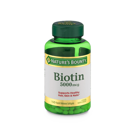 Nature's Bounty Biotin 5000MCG 150 Ct - E-pharma Inc