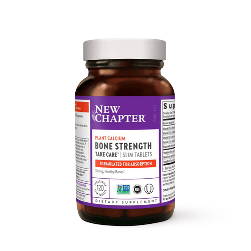 New Chapter Bone Strength Calcium Supplement Slim Tablets, 30 Ct - E-pharma Inc