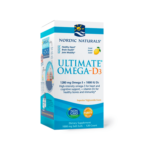 Nordic Naturals Ultimate Omega-D3 Softgels, Lemon, 1280 mg - E-pharma Inc