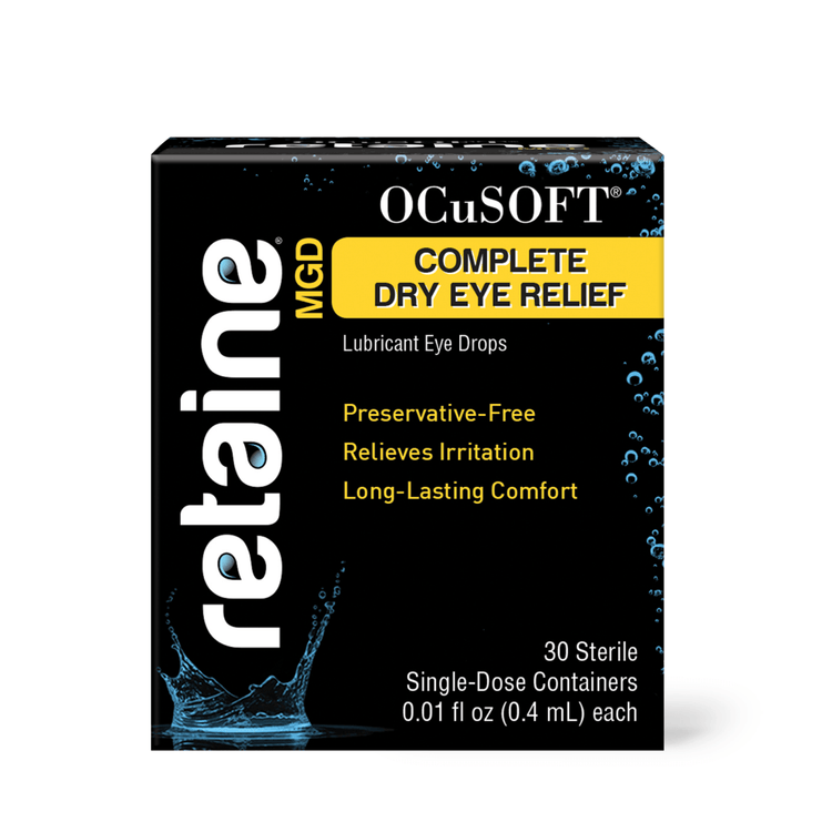 OcuSoft Retaine Lubricant Single-Dose Eye Drop Containers, 30 Count - E-pharma Inc