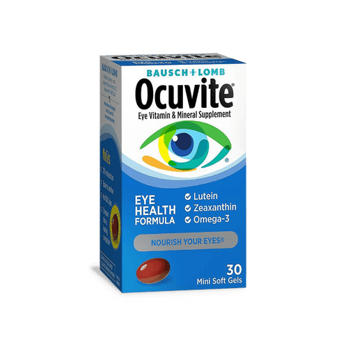 Ocuvite Eye Health Formula Multi-Vitamins, 30 Soft Gels - E-pharma Inc