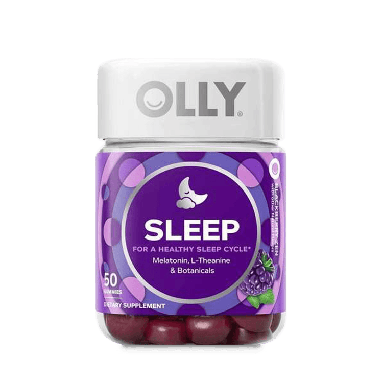 OLLY Sleep Gummy Supplement, 3mg Melatonin, L Theanine, Chamomile, Blackberry, 50 Ct - E-pharma Inc