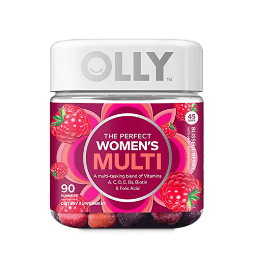 OLLY Women's Multivitamin Gummy, Health & Immune Support, Vitamin A, C, D, Biotin, Berry, 90 Ct - E-pharma Inc