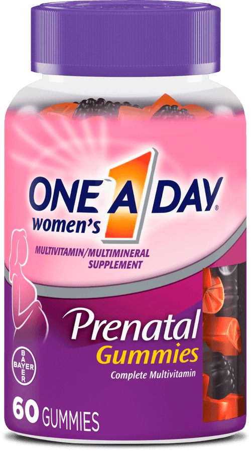 One A Day Prenatal Multivitamin Prenatal Gummies 60 Count - E-pharma Inc