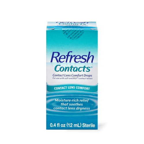 Refresh Contacts Contact Lens Comfort Drops, 0.4 fl oz (12mL) Sterile - E-pharma Inc