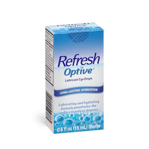 Refresh Optive Lubricant Eye Drops, 0.5 Fl Oz (15mL) Sterile - E-pharma Inc