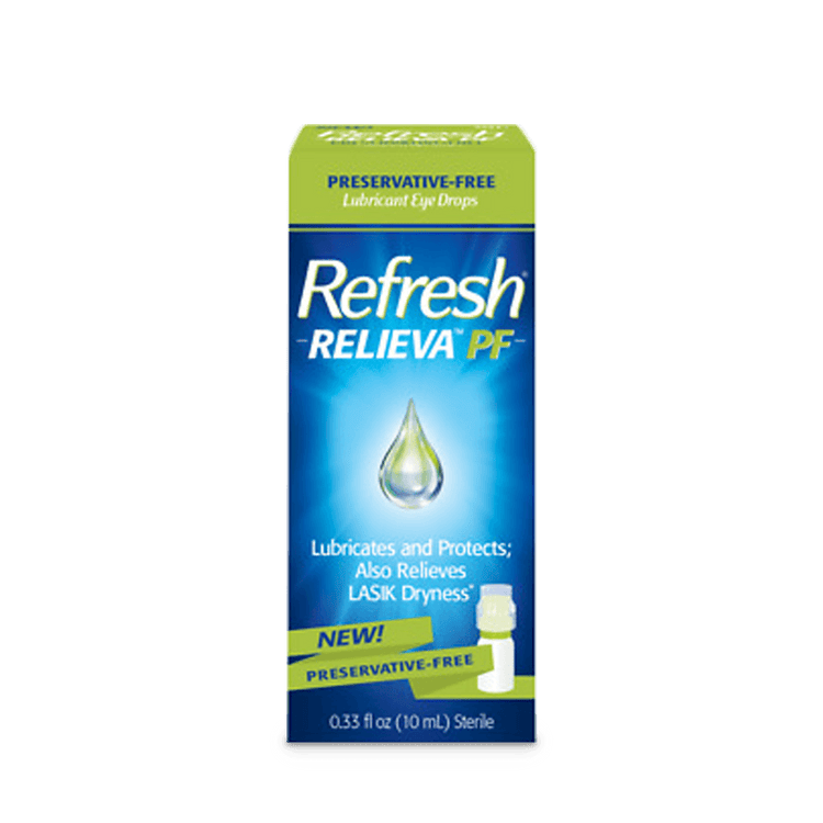 Refresh Relieva Preservative-Free Non-Preserved Tears Lubricant Eye Drops, 10 mL - E-pharma Inc