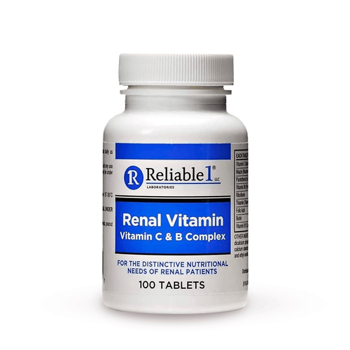 Reliable 1 Renal Vitamin C and B Complex, 100 Ea - E-pharma Inc