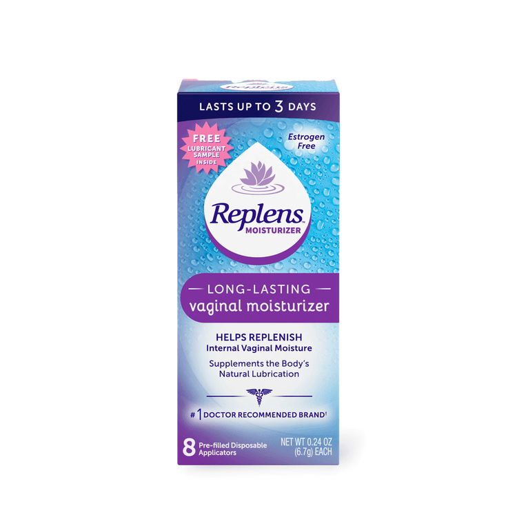 Replens Long Lasting Vaginal Moisturizer 8 Pre-filled Disposable Applicators - E-pharma Inc