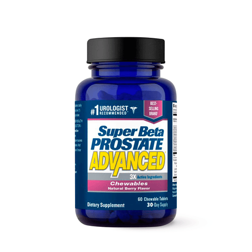 Super Beta Prostate Advanced Chewables Supplement for Men, 60 Count - E-pharma Inc