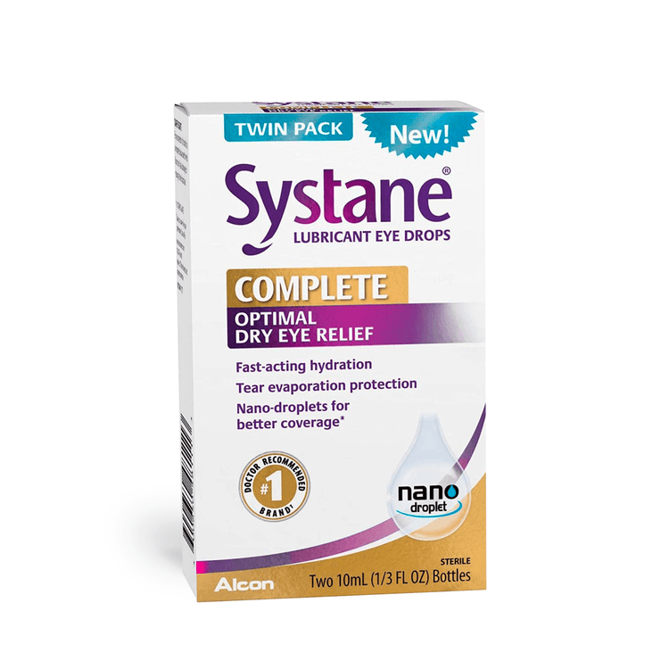 Systane Complete Lubricant Dry Eye Symptom Relief, 10 ml Twin Pack - E-pharma Inc