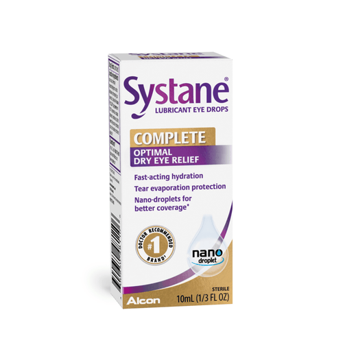 Systane Complete Lubricant Eye Drops for Dry Eye Symptom Relief, 10ML - E-pharma Inc