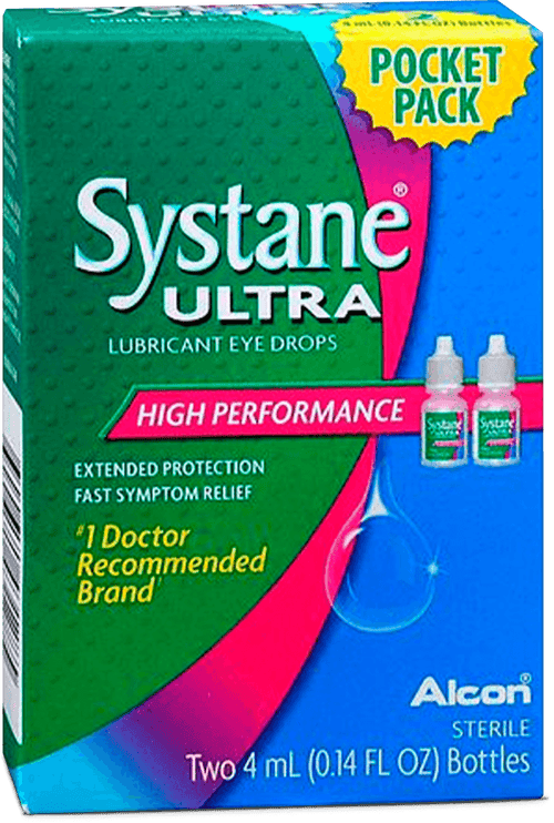 Systane Ultra Eye Drops Lubricant High Performance,Two 4ml 0.14 fl oz. Bottles - E-pharma Inc