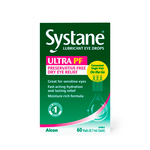 Systane Ultra Lubricant Single-Use Eye Drop Vials, 60 Count - E-pharma Inc