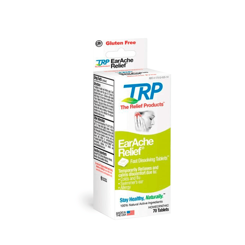 TRP Company Earache Relief Homeopathic Fast Dissolving Tablets - E-pharma Inc