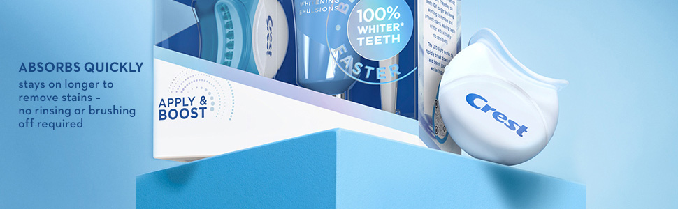 Crest Whitening Emulsions Absorbs Quickly
